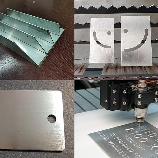 6061 T651 Aluminum Sheet Metal 8" x 12" x 1/8"(0.125") Thin Plate With Protective Film - 3MM Heat Treatable Rectangle for Crafting, Industry