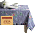 Maison d' Hermine Table Cloth Rectangle Table 100% Cotton 60 x 108 Inches Tablecloth Reusable Decorative for Dining Room Valentines Day Decorations Spring Summer - Sweet Rose Lavender - Country Garden
