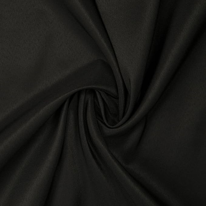 Gee Di Moda Round Tablecloth - 90 Inch Black Round Table Cloth for 30 to 60 Inch Round Tables - Heavy Duty Washable Fabric - for Buffet Table, Holiday Party, Dinner, Wedding & Baby Shower