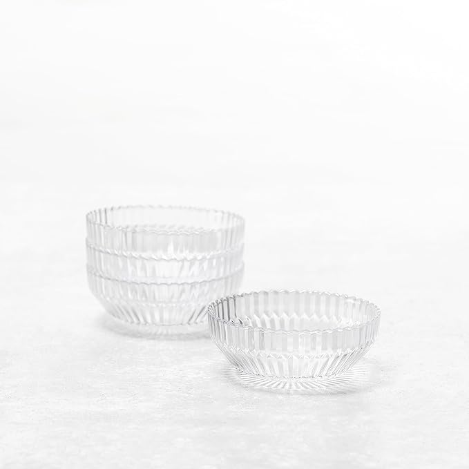 Fortessa Archie Glass 12 Piece Dinnerware Set, Service for 4, Clear