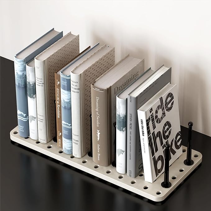 3pcs Pegboard Dish Drying Rack - Countertop Cabinet Organizer for Plates, Cups | Fits Drawer Storage & Book Holder (White)