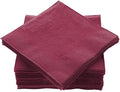 Cocktail Napkins Disposable, Burgundy Beverage Napkins Soft and Absorbent Paper Napkins for Dinner, Party, Wedding, Or Every Day Use, 7” x 7” 2 Ply Party Napkins, Pack of 40 - By Amcrate