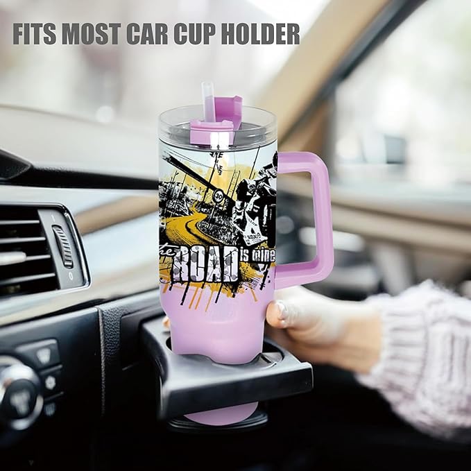 40 oz Sublimation Tumbler with Handle Lid and Straw 20 Pack Gradient Glitter Stainless Steel Double Wall Vacuum Insulated Bulk Sublimation Blank Mixed Colors