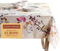 Maison d' Hermine Table Cloth Rectangle Table 100% Cotton 70 x 120 Inches Fall Tablecloth Reusable Everyday Use for Thanksgiving Christmas Decorations Dining Farmhouse Party (Equinoxe - Beige)