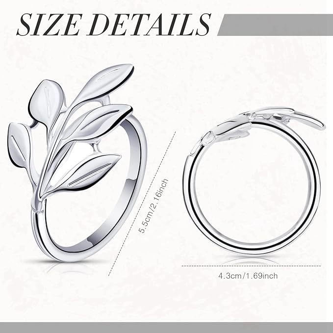 Hotop 150 Pcs Leaf Napkin Rings Set Silver Metal Napkins Rings Holders Bulk Glossy Table Adornment for Vintage Wedding Bridal Thanksgiving Christmas Holidays Fall Dinner Party Decoration Favors