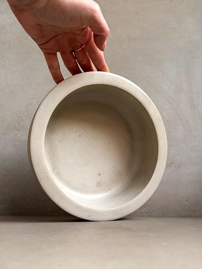Minimalist Concrete Bowl, Heavy Modern Bowl, Catch All Dish, Large Cement Bowl, Contemporary Bowl, Centerpiece Decor, Decorative Bowl (11.5")