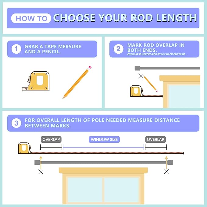 Curtain Rods for Windows 16 to 88 Inches Adjustable Length 1 Inch Diameter Window Curtain Rod with Aluminium Finials, Flash Gold
