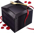 supernal 200pcs Black Dessert Plates with 100pcs Gold Dessert Forks,100pcsElegant Appetizer Salad Plastic Plates,Black Square Cake Plates for Party,Birthday, Wedding,Afternoon Tea