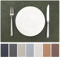 Faux Leather Placemats Set of 6 Vinyl Washable Wipeable Table Mats for Kitchen Dining Table Heat Resistant Waterproof Indoor/Outdoor Placemats Non-Slip Easy Clean Place Mats (Olive Green)