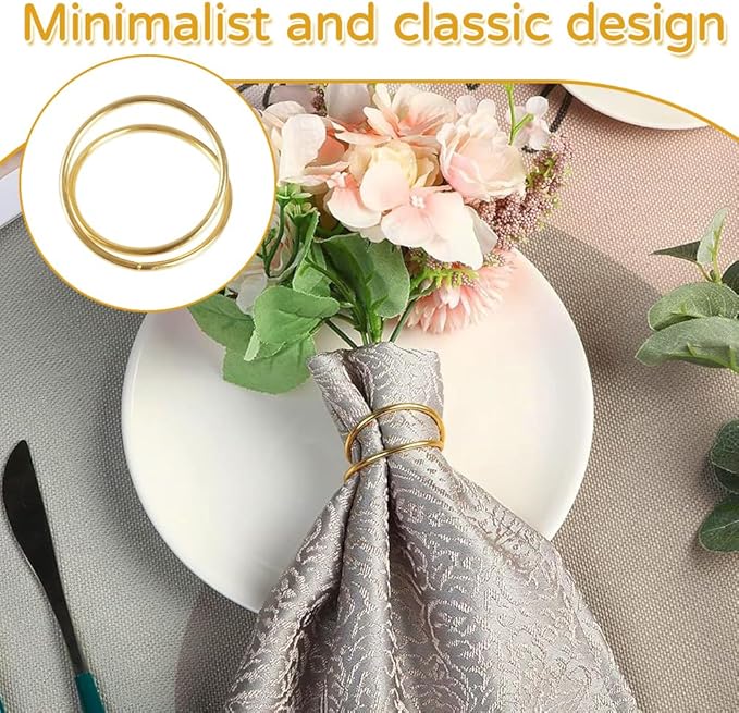 Napkin Rings, 12PCS Metal Spiral Napkin Buckles, Modern Minimalist Dining Table Decorations for Daily Use, Christmas, Wedding, Dinner, Party, Banquet