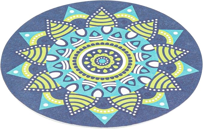 Restaurantware Paper Bar Coasters 48 Count 3.5 Inch Super Absorbent Beverage Coasters Pulpboard Assorted Design Drinkware Coasters Durable Paper Round Assorted