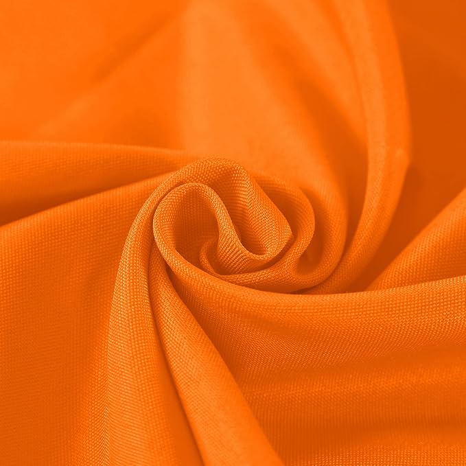 Fokitut 2 Pack Waterproof Square Tablecloth, 70x70 Inch, Stain Resistant and Wrinkle Polyester Table Cloth, Fabric Table Cover for Kitchen Dining, Wedding, Party, Holiday Dinner-Orange