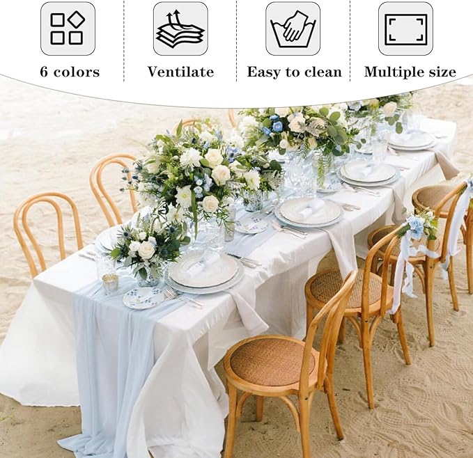 Fitable Navy Rectangle Table Clothes, 6 Pack - 90 x 156 Inch - Reusable and Washable Tablecloths, Polyester Fabric Table Covers for Wedding, Party, Banquet, Formal Events