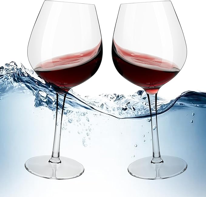 MICHLEY Unbreakable Red Wine Glasses 17 oz, Tritan Plastic Reusable Stemware for Indoor and Outdoor Use, Set of 8