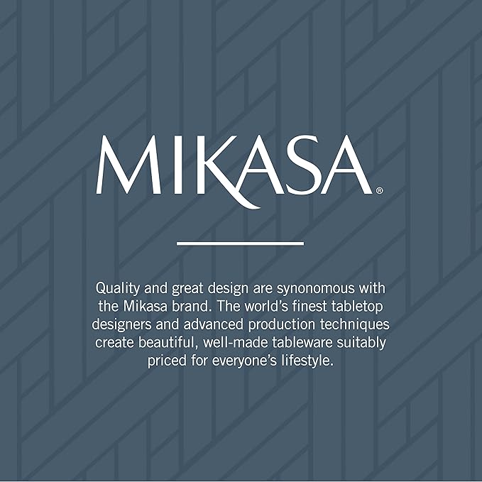 Mikasa, Gold Accent Regent Bead Flatware Service for 12, 65 Piece Set, 18/10 Stainless Steel, Silverware Set with Serving Utensils (Pack of 2)