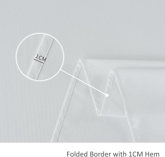 maxmill Rectangle Tablecloth Weaved Texture Design Water Resistant Wrinkle Free Spill-Proof, Soft Table Cloth for Dining Room Decoration, Banquet Parties Event Holiday Dinner, 52 x 84 Inch White