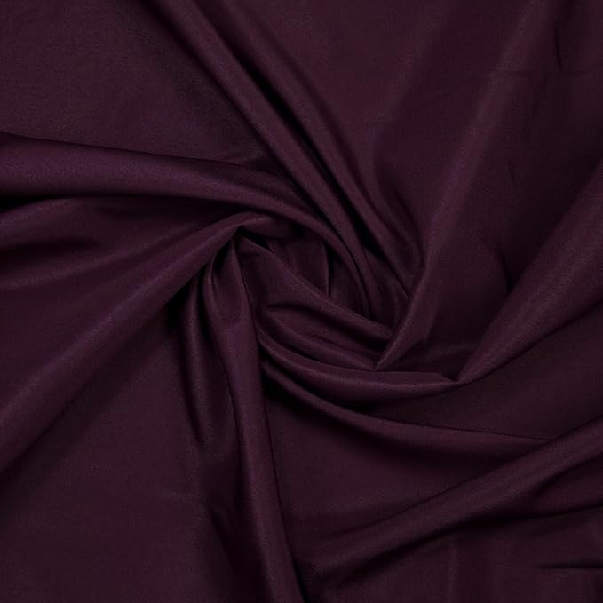 Gee Di Moda Round Tablecloth - 120 Inch Eggplant Round Table Cloth for 60 to 96 Inch Round Tables - Heavy Duty Washable Fabric - for Buffet Table, Holiday Party, Dinner, Wedding & Baby Shower