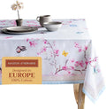 Maison d' Hermine Table Cloth Rectangle Table 100% Cotton 70 x 108 Inches Tablecloth Reusable Decorative for Dining Room Farmhouse Home Valentines Day Decorations Spring Summer - Blossoms in Spring