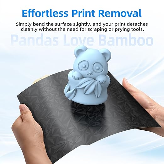 BIQU Double Sided Build Plate 184x184mm, Smooth PEO+Texture PEI Surface Flexible Sheet Removable Platform Spring Steel Plate Print Bed Compatible with Bambu-Lab A1 Mini 3D Printer
