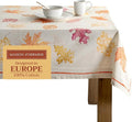Maison d' Hermine Table Cloth Square Table 100% Cotton 60 x 60 Inches Fall Tablecloth Reusable Everyday Use for Thanksgiving Christmas Decorations Dining Farmhouse Party (Colours of Autumn)
