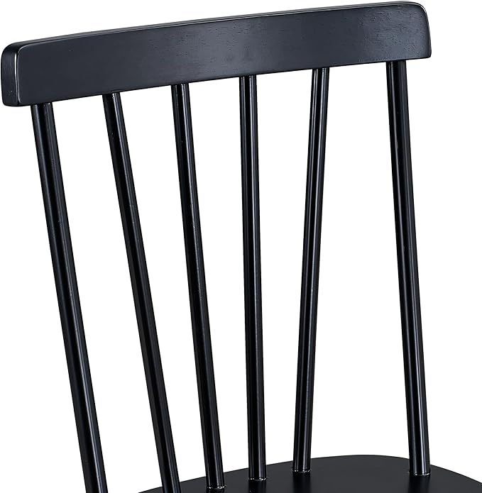 DUHOME Windsor Dining Chairs Set of 4,Farmhouse Style Spindle Back Wooden Kitchen Chairs for Home Kitchen, Dining Room,Living Room,Bistro