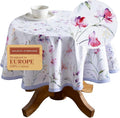 Maison d' Hermine Table Cloth Round Table 100% Cotton 63 Round Inches Tablecloth Reusable Decorative for Dining Room Farmhouse Home Valentines Day Decorations Spring Summer - Summer Floral