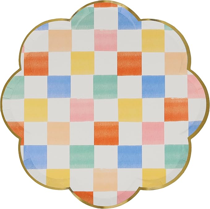 Meri Meri Colorful Pattern Dinner Plates (Pack of 8)
