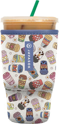 Sok It JavaSok Iced Coffee & Cold Soda Insulated Neoprene Cup Sleeve (Happiest Cup, Large: 30-32oz)