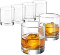 Bormioli Rocco Cortina 6.5 Oz. Whiskey Glasses, Set of 6 - SMALL Lowball Glasses with Weighted Bottom Short Glass Tumbler - Rocks Glass for Scotch or Bourbon Glassware, Made In Italy