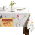 Maison d' Hermine Table Cloth Rectangle Table 100% Cotton 60 x 120 Inches Tablecloth Reusable Decorative for Dining Room Farmhouse Home Valentines Day Decorations Spring Summer - Botanical Fresh
