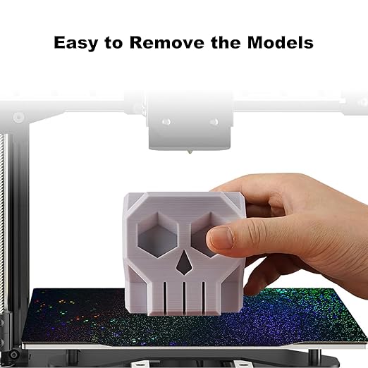 PEY PEI Build Plate for Bambu Lab X1/P1P/P1S/A1 3D Printers, Smooth Colorful Starry PEY+ Textured PEI Build Plate PEI Sheet, Spring Steel Flexible Platform,257x257mm Bambu Labs Heated Bed