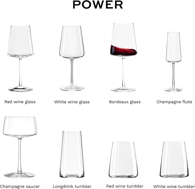 Stölzle Lausitz Bordeaux Glasses Power Set of 6, 22 oz – Premium Wine Glasses Ideal for Bordeaux – Modern Crystal Bordeaux Goblets for Maximum Flavor – Dishwasher- & Shock-Resistant