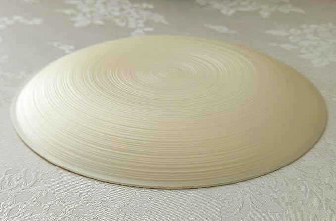 " OCCASIONS " 240 Plates Pack,(120 Guests) Premium Wedding Party Disposable Plastic Plates Set -120 x 10'' Dinner + 120 x 7'' Salad/Dessert (Belize in Ivory & Gold)