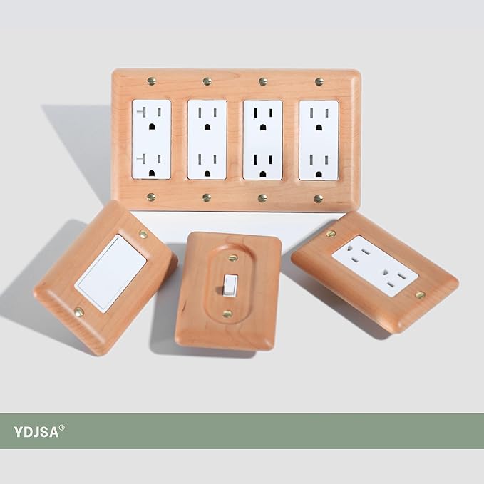 Maple Wood Light Switch Covers Wall Plate Oversized Wall Plate Covers For Light Switches