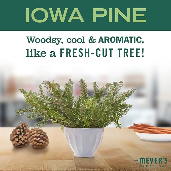 MRS. MEYER'S CLEAN DAY Liquid Dish Soap, Limited Edition Iowa Pine, 16 fl. oz - Pack of 3