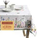 Maison d' Hermine Table Cloth Rectangle Table 100% Cotton 60 x 90 Inches Tablecloth Reusable Decorative for Dining Room Farmhouse Home Valentines Day Decorations Spring Summer - Printemps