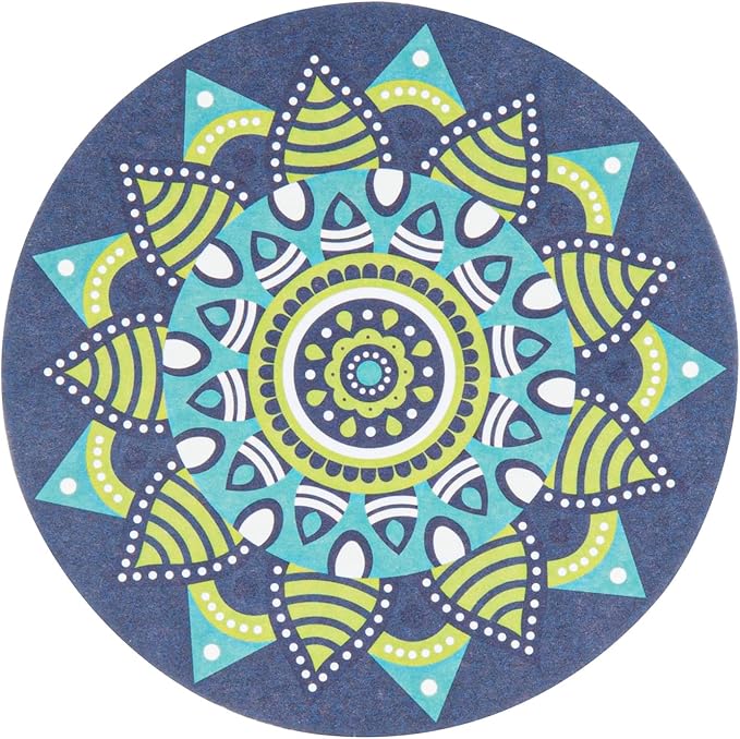 Restaurantware Super Absorbent Coasters 480 Case 4 Inch Assorted Paper Bar Coasters High-Density Pulpboard Beverage Coasters Moisture-Absorbing Durable Drink Coasters - Assorted Designs