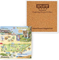 Xplorer Maps Tennessee Map Ceramic Coasters with Cork Base - Set of 4