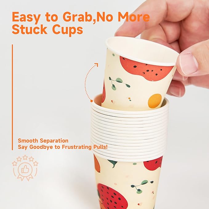 600 Pack 3 oz Bathroom Cups, Disposable Paper Cups with Rolled Rim, Small Paper Mouthwash Cup for Guest Bathrooms, Vanity & Office Use, Off-white