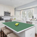 Silicone Mats for Kitchen Counter, 48"x32"(120cmx80cm) Large Heat Resistant Mat Kitchen Island Waterproof Countertop Protector Mat Nons-slip Extra Large Counter Mat, Green