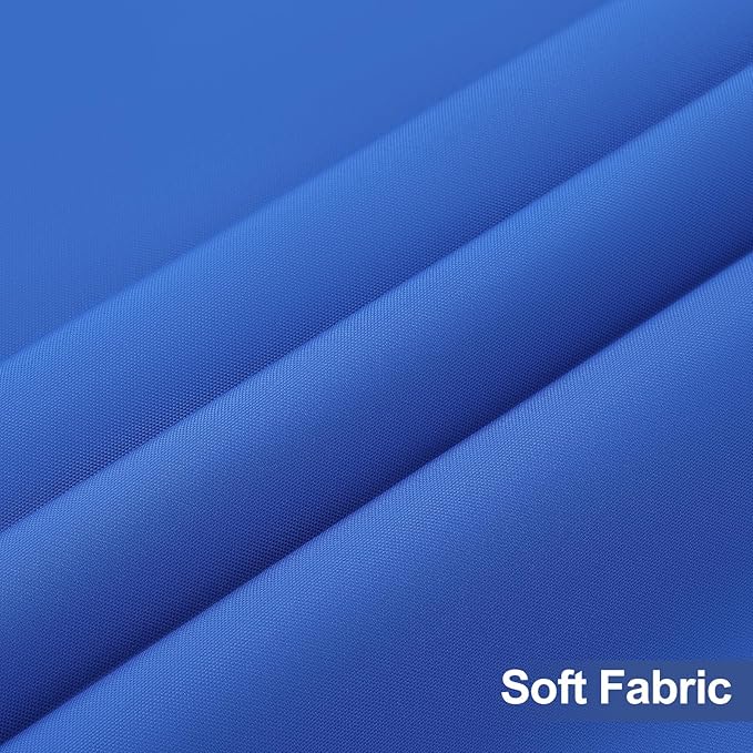 homing 2 Pack Rectangle Table Cloth, Elastic Fitted Fabric Tablecloth Fits for 6 Foot Folding Tables, Washable Table Cover for Picnic, Camping, Indoor & Outdoor (Blue, 30" x 72")