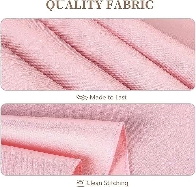 8 Pack Pink Round Tablecloth 90 Inch Valentine’s Day Table Cloth for Round Tables, Washable Polyester Fabric Stain and Wrinkle Resistant Decorative Table Cover for Wedding Party Dining Banquet