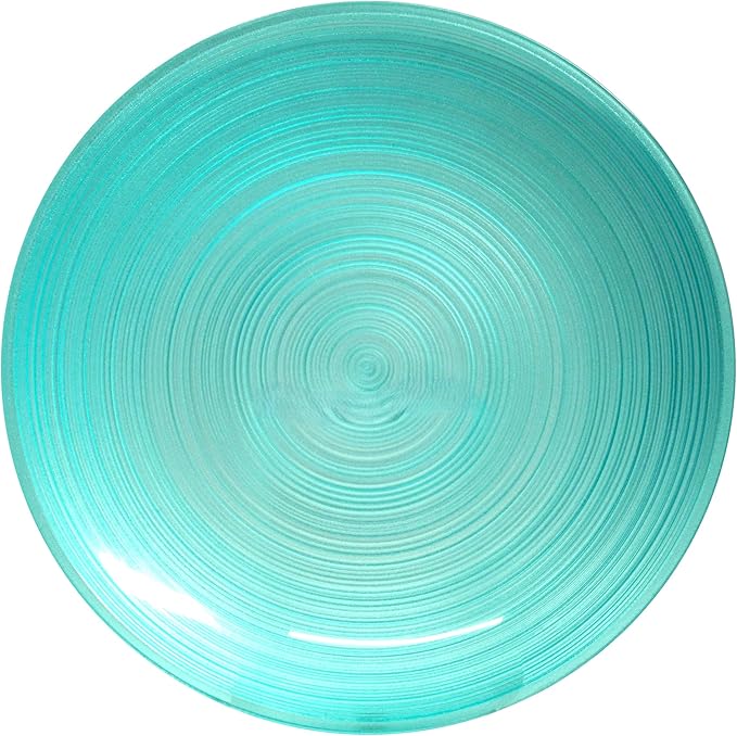 " OCCASIONS " 240 Plates Pack,(120 Guests) Premium Wedding Party Disposable Plastic Plates Set -120 x 10'' Dinner + 120 x 7'' Salad/Dessert (Belize, Aqua)