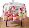 Maison d'Hermine Premium Table Cloth Round Table 100% Cotton 70 Inches Tablecloth Reusable Decorative Everyday Use for Dining Room, Farmhouse, Home, Party, Festive & Wedding - Summer Joy