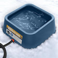 Heated Water Bowl for Dogs & Cats, 3.5L/120oz Large Heated Dog Bowl for Pets, Livestock & Outside Animal, Safe Anti-Tip Heated Pet Bowl for Indoor/Outdoor, Melts Ice, Wide Mouth, 25W, Blue
