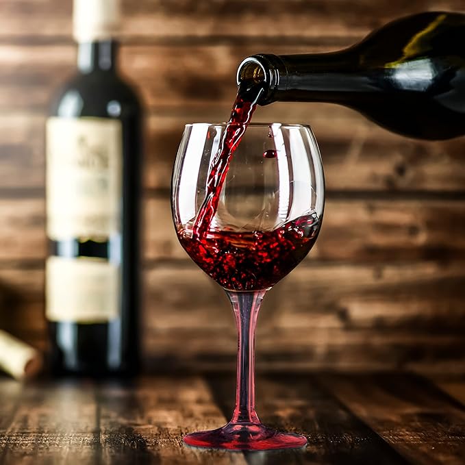 DISCOUNT PROMOS Premiere Wedding Wine Glasses 20.5 oz. Set of 12, Bulk Pack - Restaurant Glassware, Perfect for Red Wine or White Wine - Red