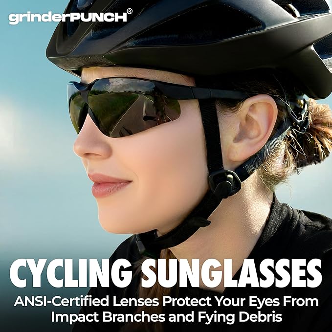 grinderPUNCH Bifocal Safety Sunglasses Sun Reading Glasses ANSI Z87 Impact Resistant Magnifier Sun Readers for Work Men Women