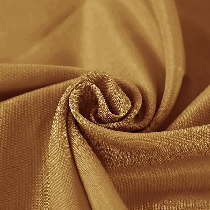 Fokitut 2 Pack Waterproof Rectangle Tablecloth, 60x102 Inch, Stain Resistant and Wrinkle Polyester Table Cloth, Fabric Table Cover for Kitchen Dining, Wedding, Party, Holiday Dinner-Gold
