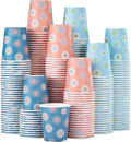 SIUQ [600 Pack 5 oz Paper Cups, Disposable Bathroom Cups, Small Mouthwash Cups, Hot/Cold Beverage Drinking Mini Cup for Party, Picnic, BBQ, Travel (Daisy)