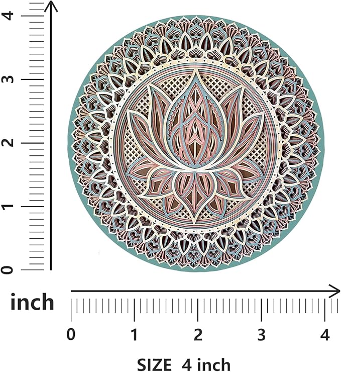 Mandala Coasters for Drinks,Doawbang Absorbent Ceramic Stone Coasters Set of 4 Cork Base Marble Art Cups Table Mats for Home Decor (Green)